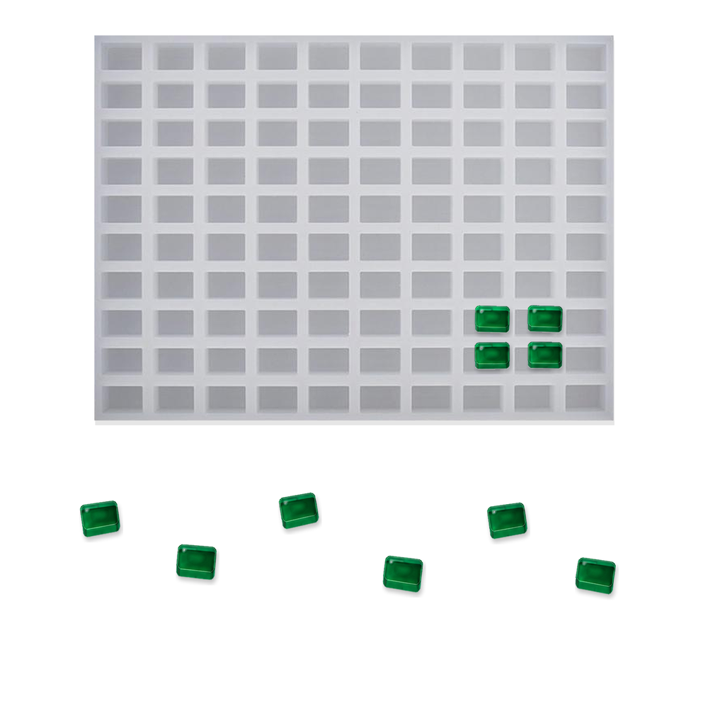 Rektangulära gummiformar