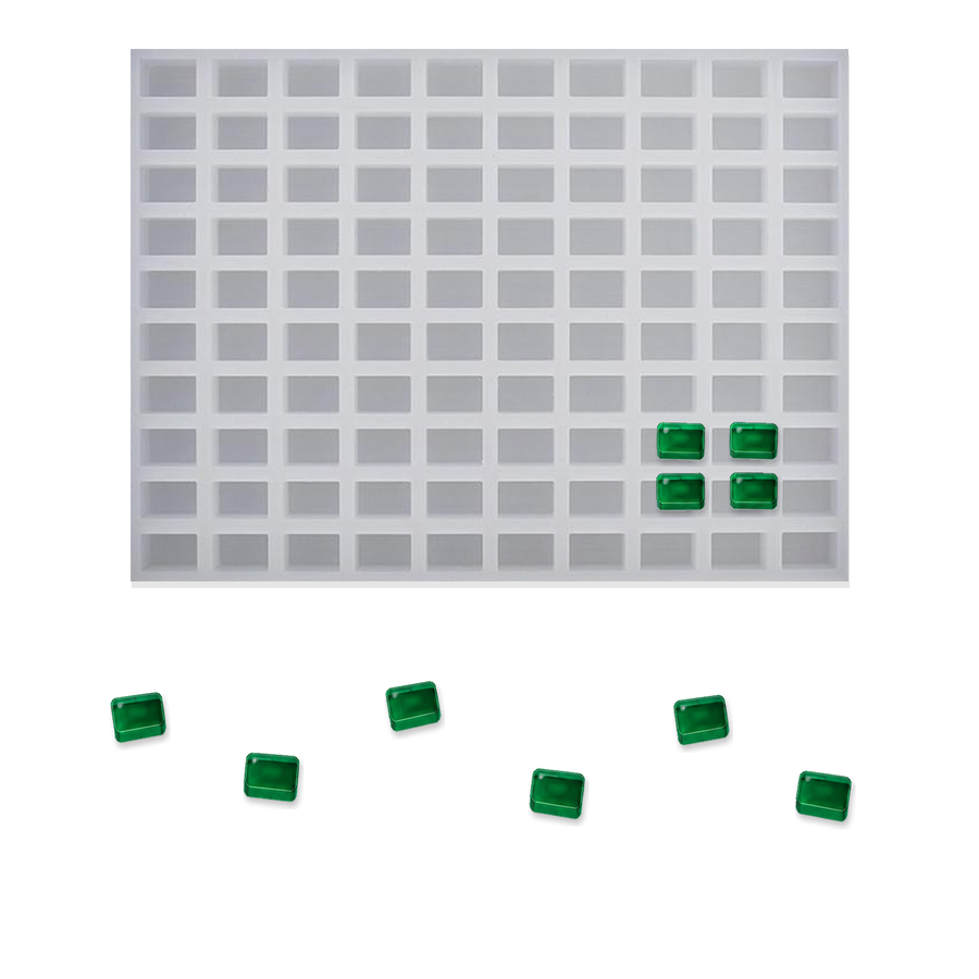 Rektangulära gummiformar