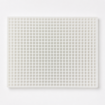 1mL cube gummy mold with 736 cavities on a clean white background