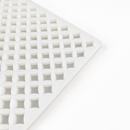 Close-up of an empty 2mL star gummy mold with 192 cavities on a white background