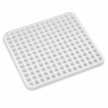 4.6mL commercial silicone square gummy mold angled view