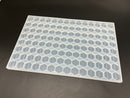 4.6mL blank hexagon breaker gummy mold with 117 cavities