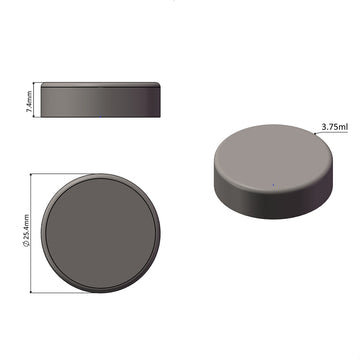 3.75mL coin silicone gummy mold