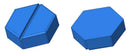 Alternate view of 4.6mL blank hexagon breaker silicone mold with 117 cavities