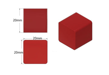 8mL cube gummy mold with 192 cavities angled view