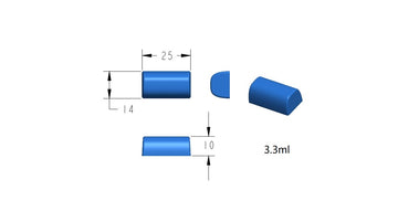 3.3mL Rancher silicone gummy mold for commercial candy production